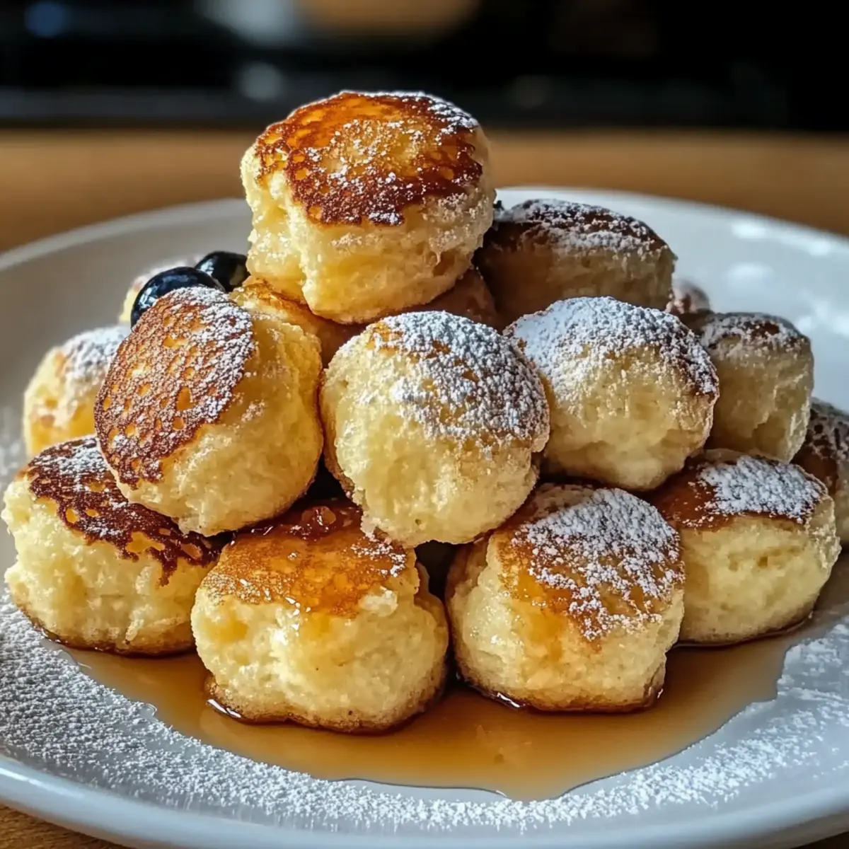 Fluffy Scrambled Pancake Bites