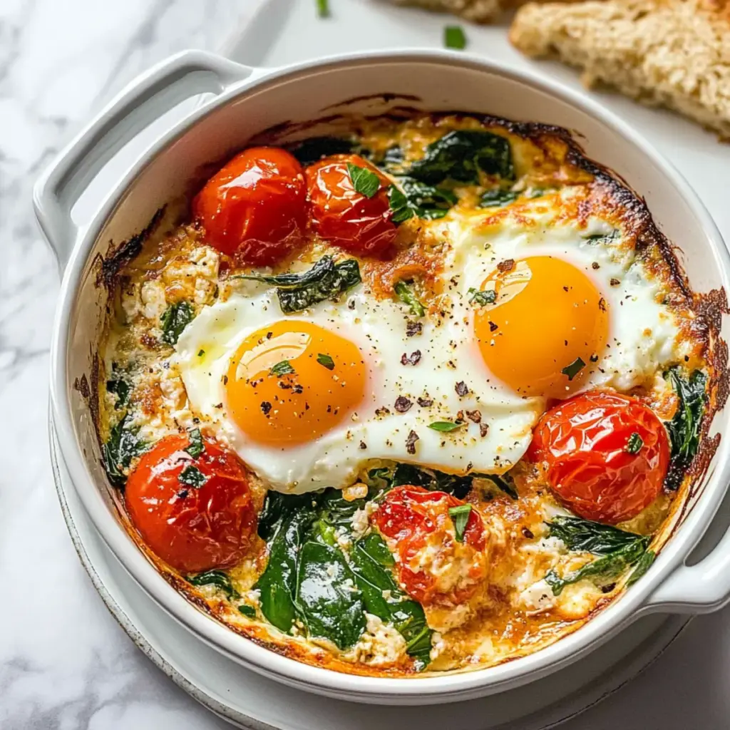 Baked Feta Eggs Recipe