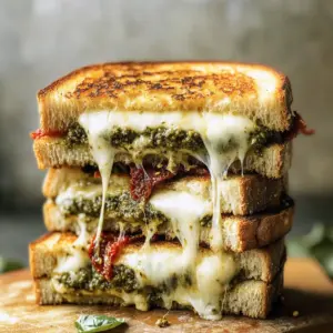 Sourdough Pesto Grilled Cheese