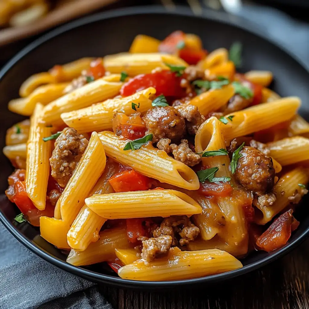 Sweet Pepper & Sausage Pasta
