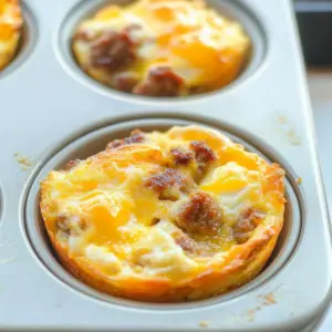 Sausage Egg and Cheese Muffins