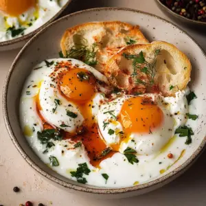 Turkish Eggs with Creamy Yogurt