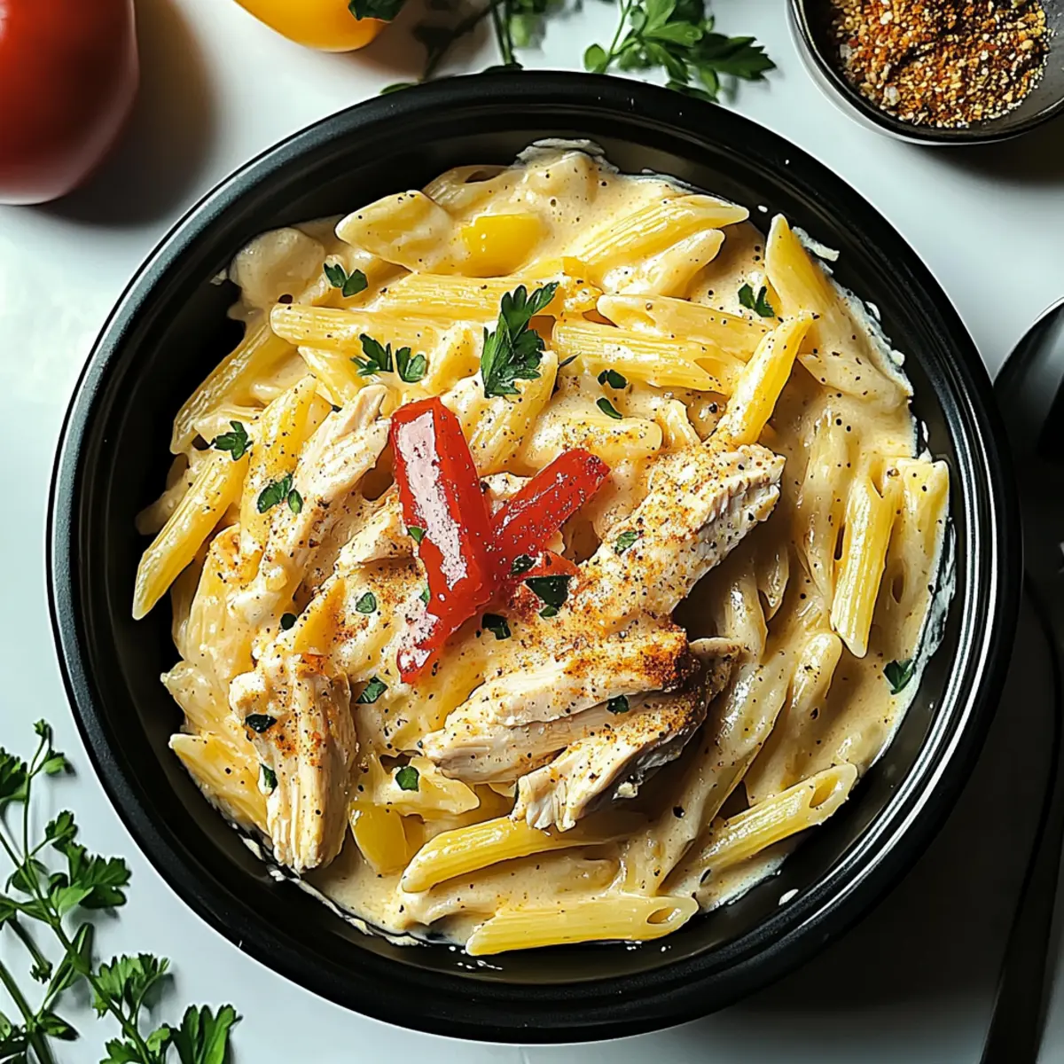 Crock Pot Creamy Cajun Chicken Pasta
