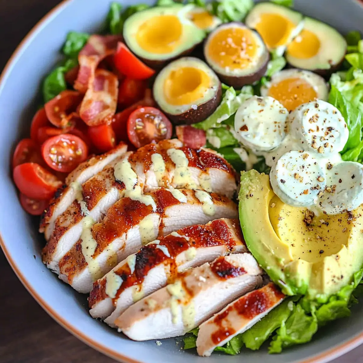 Low Carb Chicken Cobb Salad