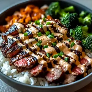 Korean BBQ Steak Rice Bowls