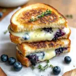Crispy Blueberry Grilled Cheese