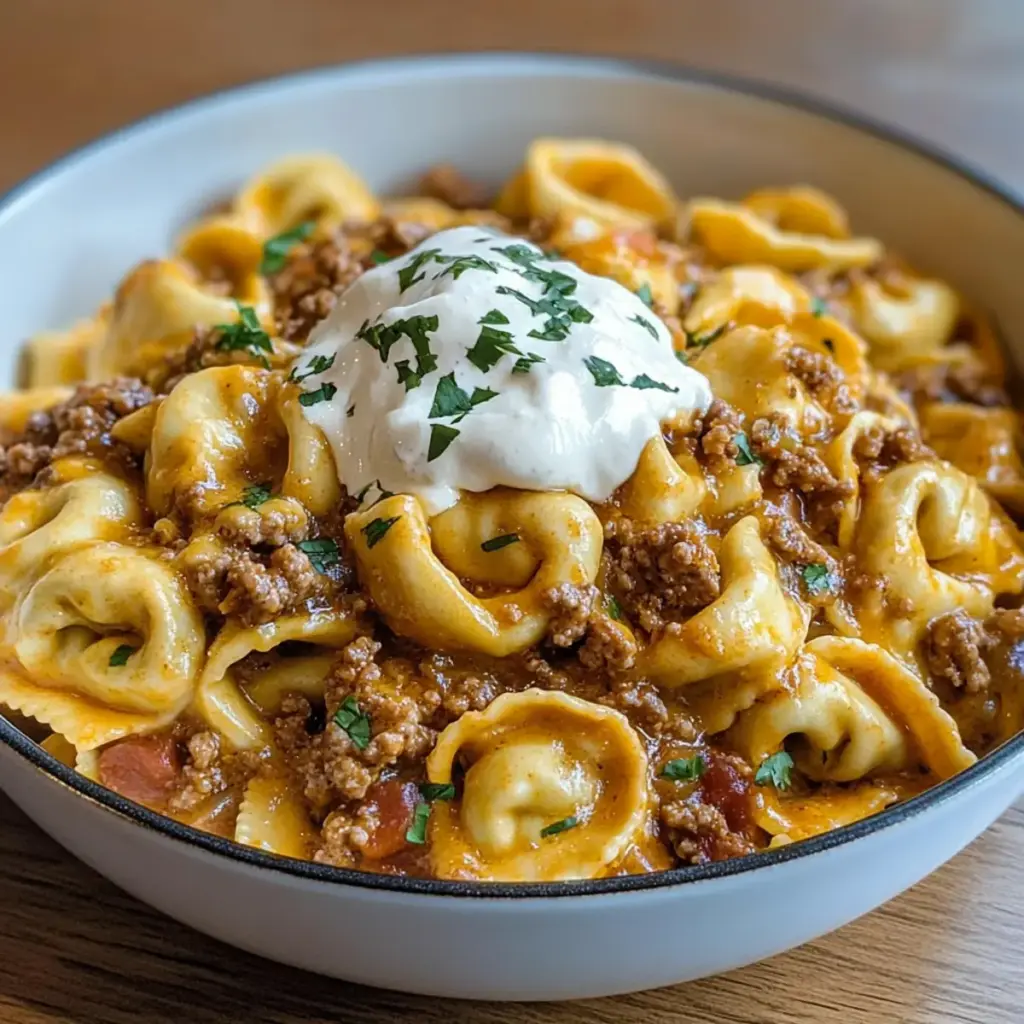 Cheesy Taco Tortellini Bowl