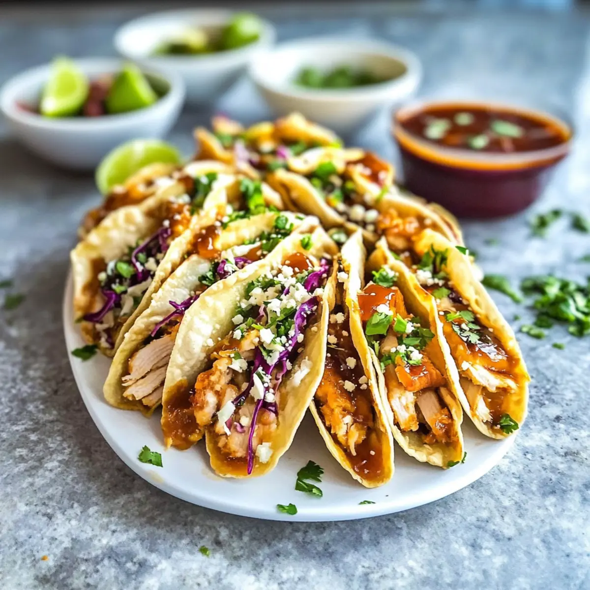 Chicken Wonton Tacos
