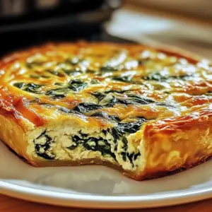 Cottage Cheese & Spinach Quiche