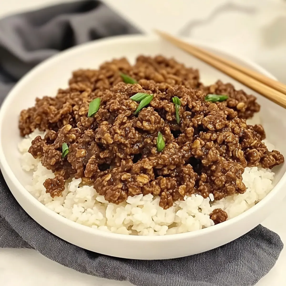 Korean Ground Beef Bowl
