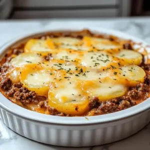 Hobo Casserole with Ground Beef & Potatoes