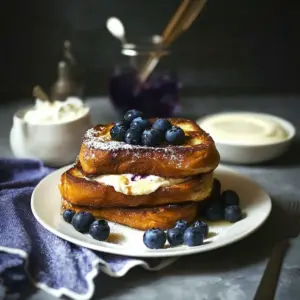 Blueberry Mascarpone French Toast