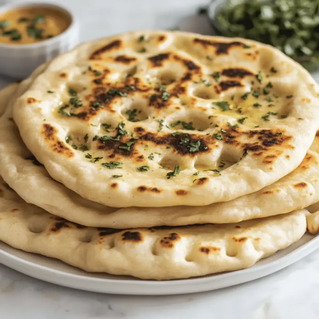 Cottage Cheese Garlic Naan