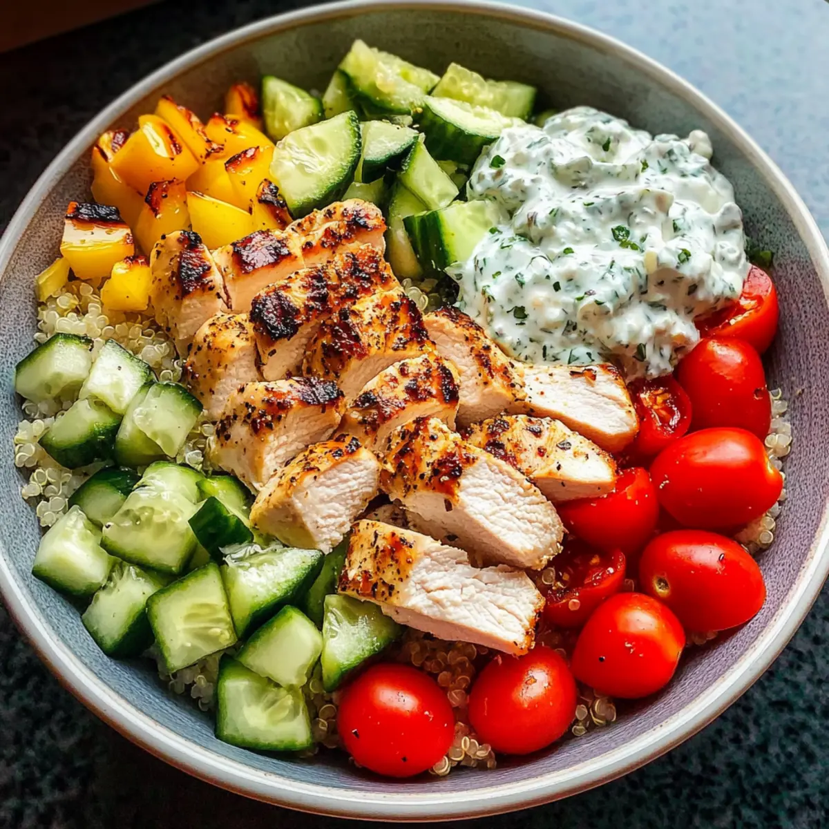 Greek Chicken Bowls