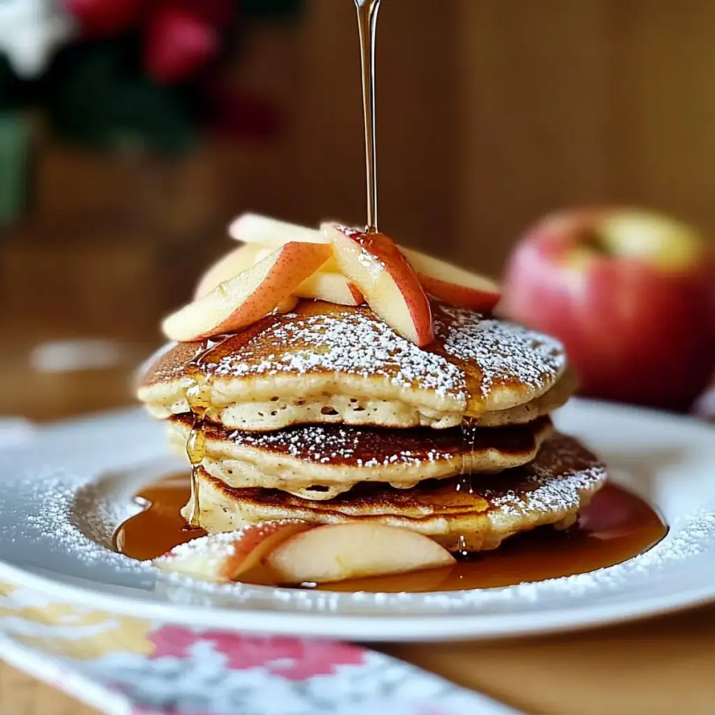 Apple cinnamon yogurt pancakes