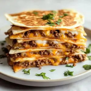 Easy Ground Beef Quesadillas Recipe