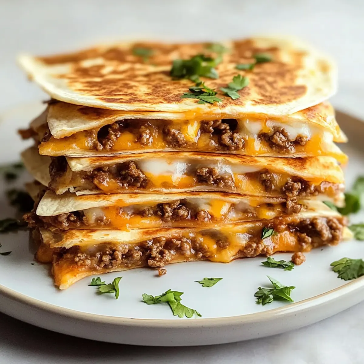 Easy Ground Beef Quesadillas Recipe
