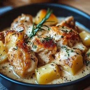 Garlic Parmesan Crockpot Chicken and Potatoes