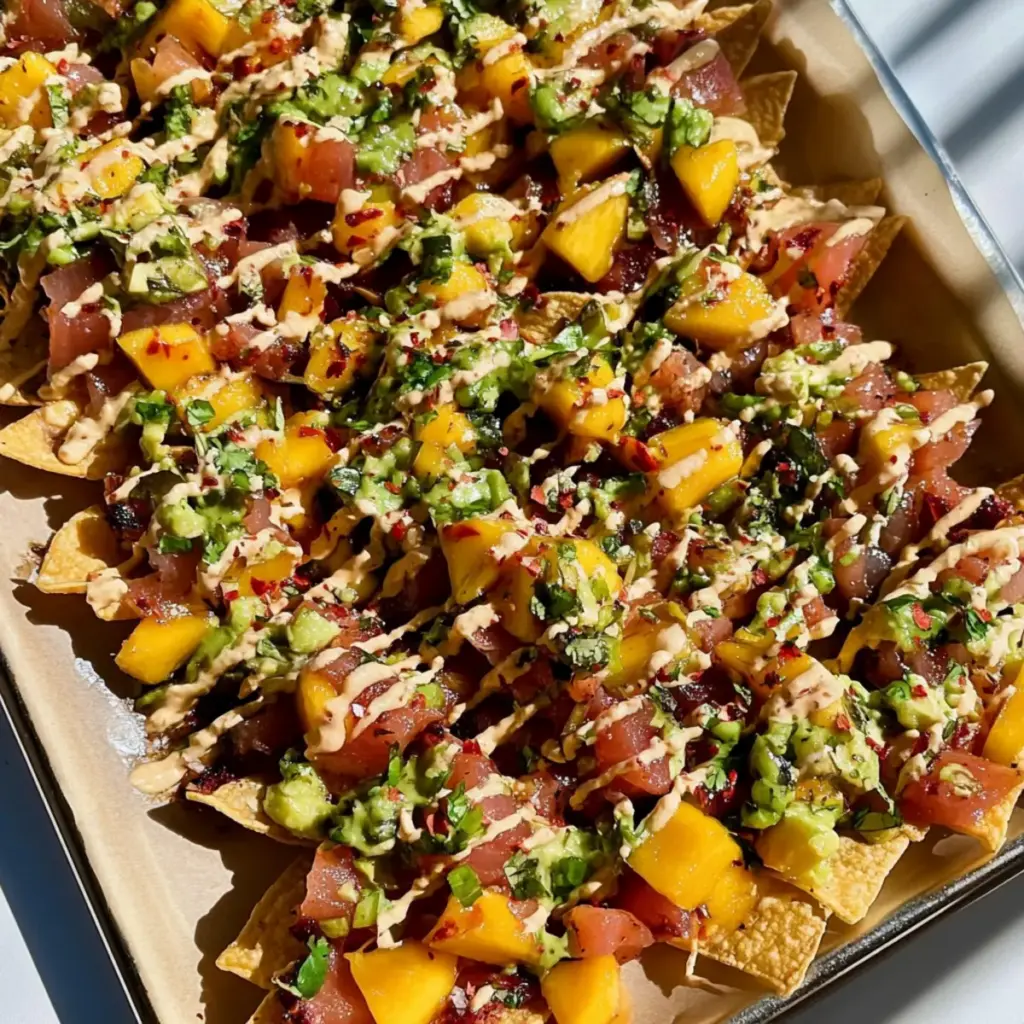 Tuna Poke Nachos