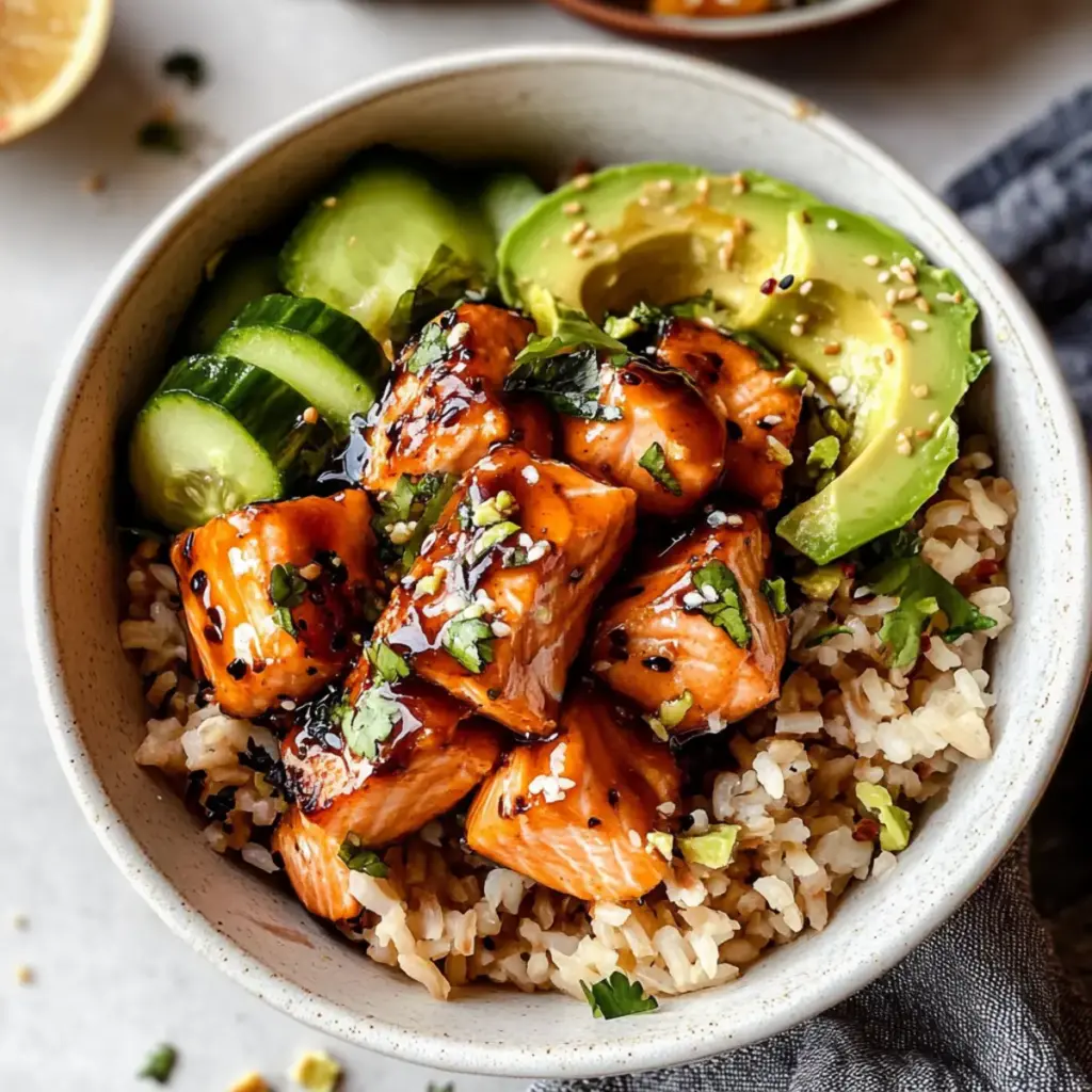 Honey Glazed Salmon Bowl
