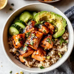 Honey Glazed Salmon Bowl