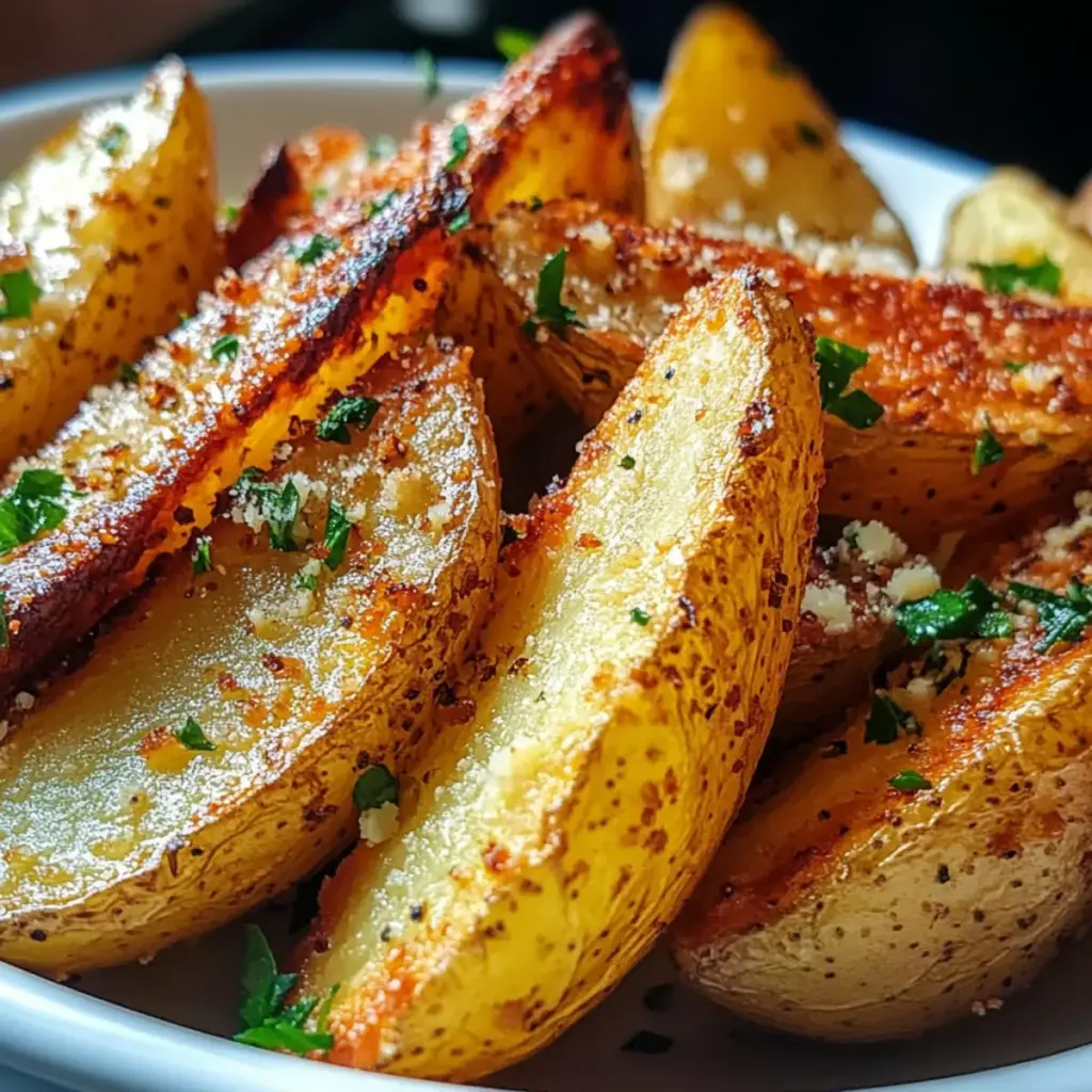 Garlic Parmesan Potato Wedges
