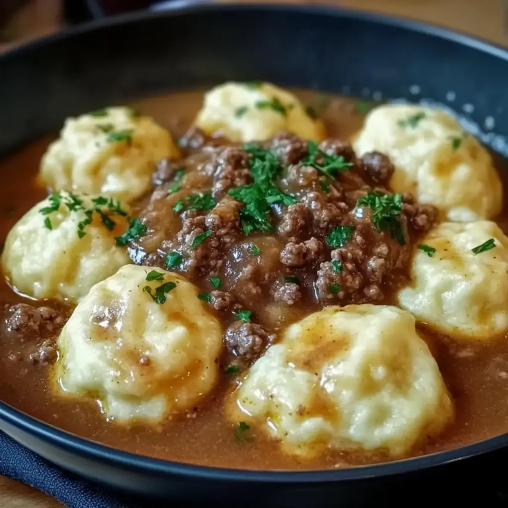 Ground Beef and Dumplings
