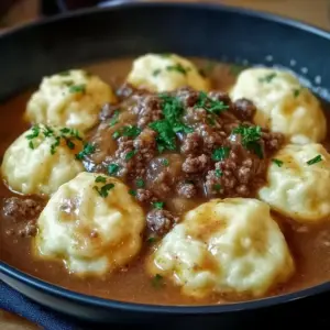 Ground Beef and Dumplings