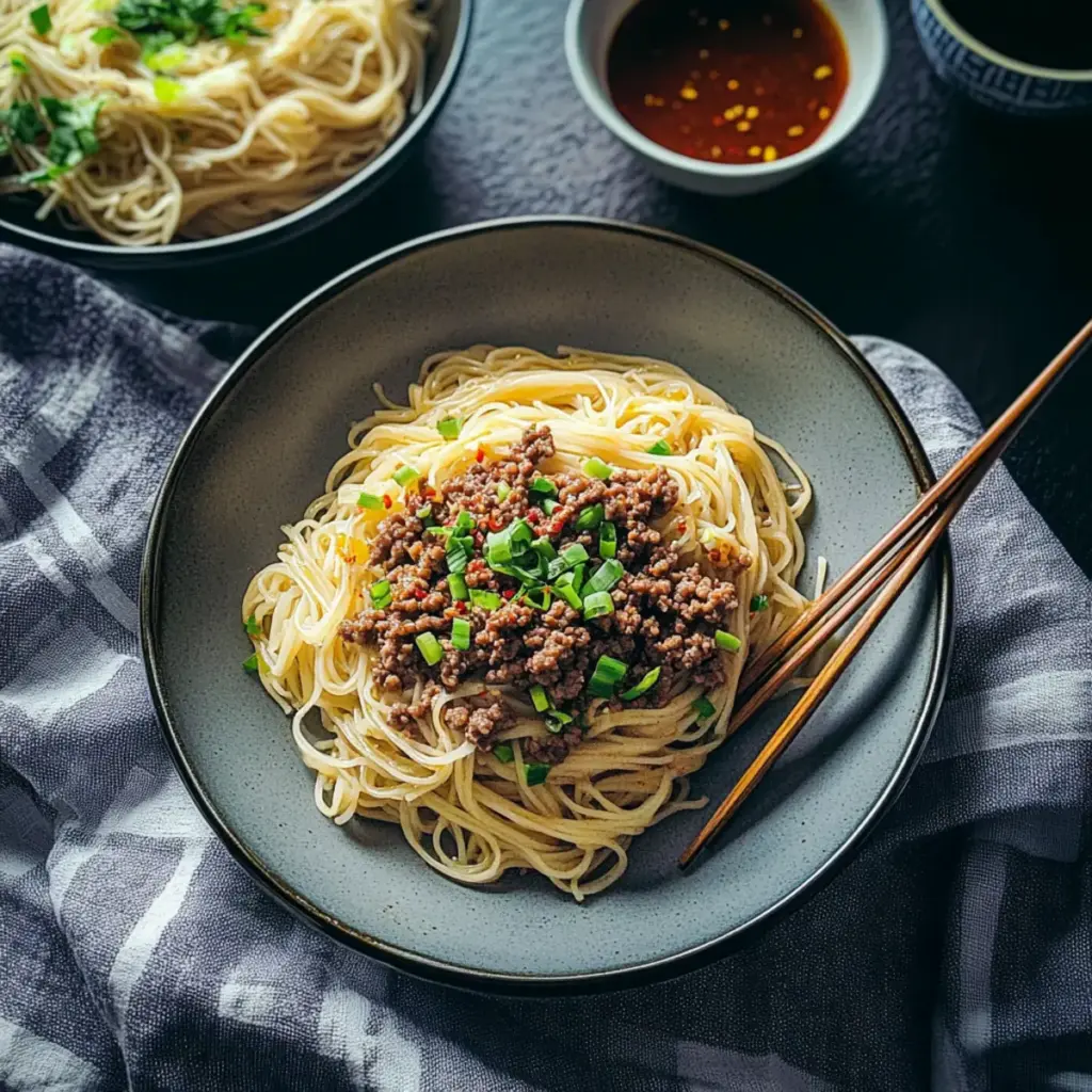 Asian Ground Beef Noodles