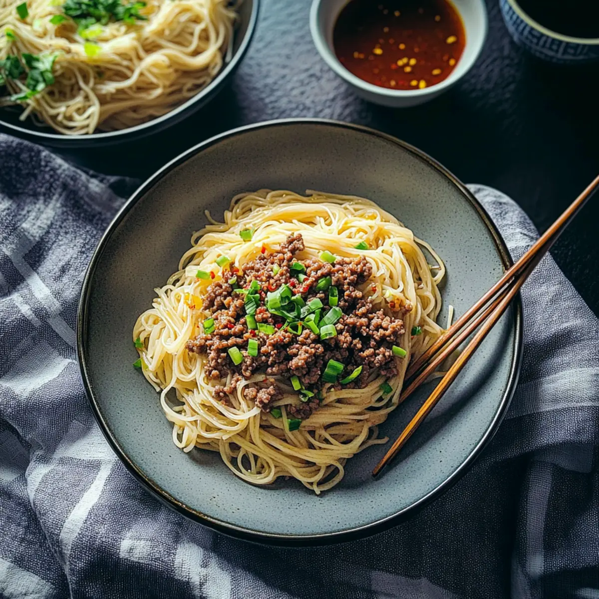 Asian Ground Beef Noodles