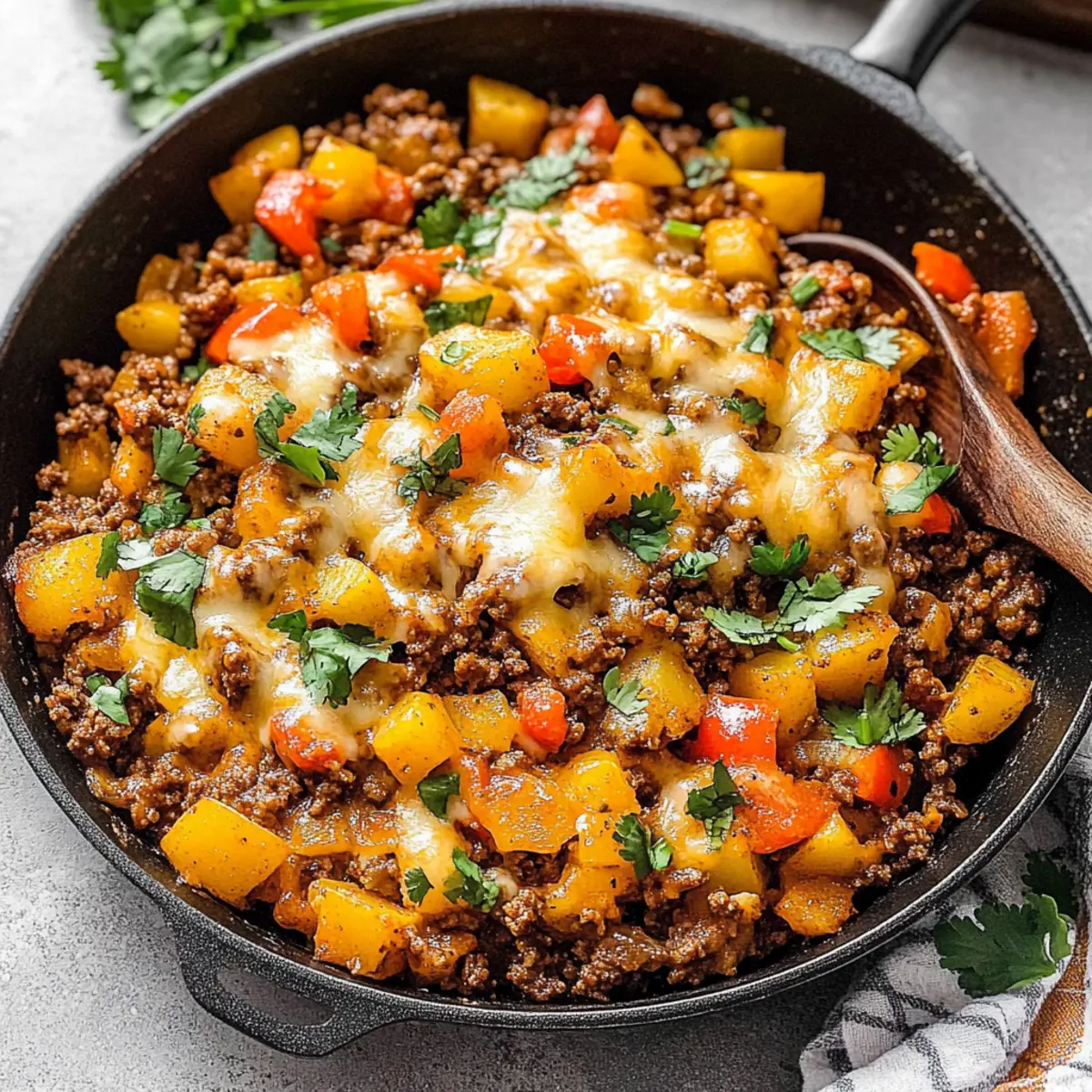 Ground Beef and Potato Skillet