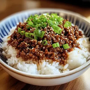 Ground Beef Hot Honey Bowl