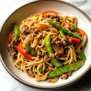 Ground Beef Lo Mein