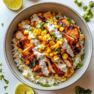Street Corn Chicken Rice Bowl