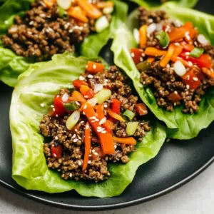 Ground Beef Lettuce Wraps