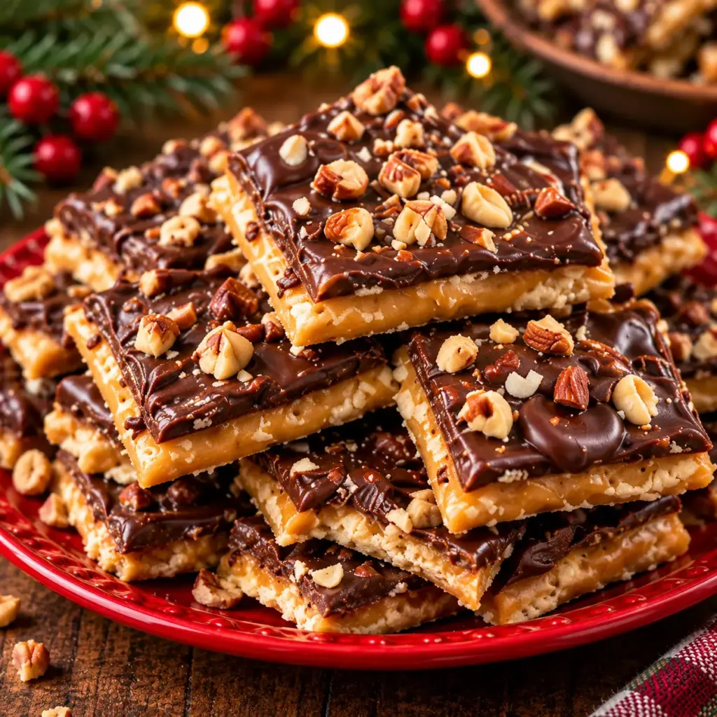 Chocolate Cracker Toffee