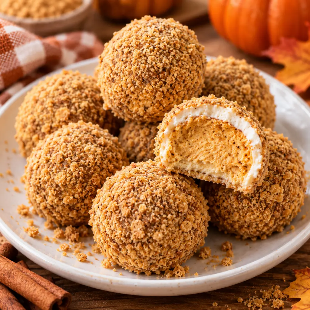 Pumpkin Cheesecake Balls