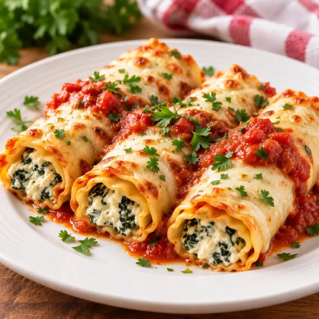 3. LASAGNA ROLL UPS