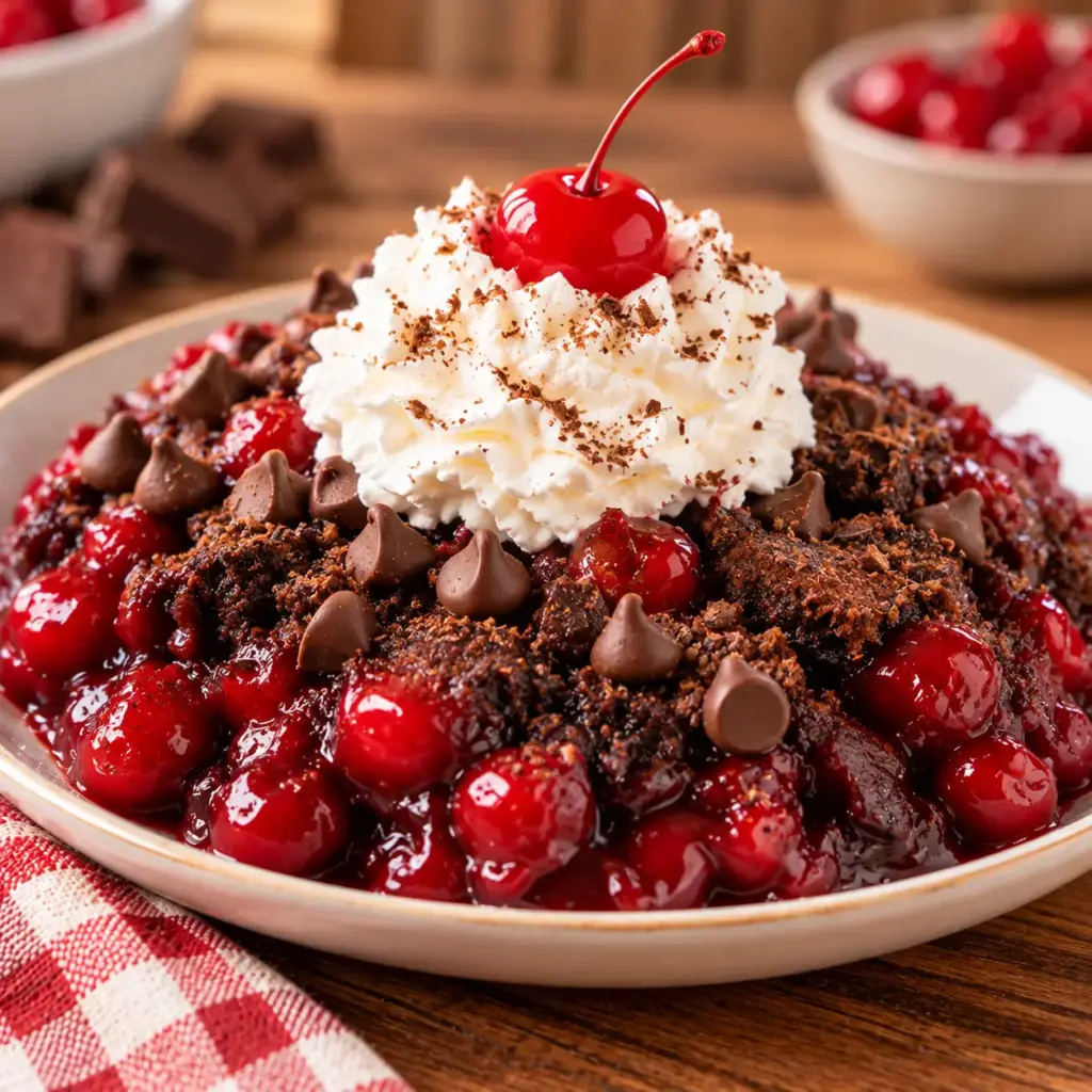 Cherry Chocolate Dump Cake