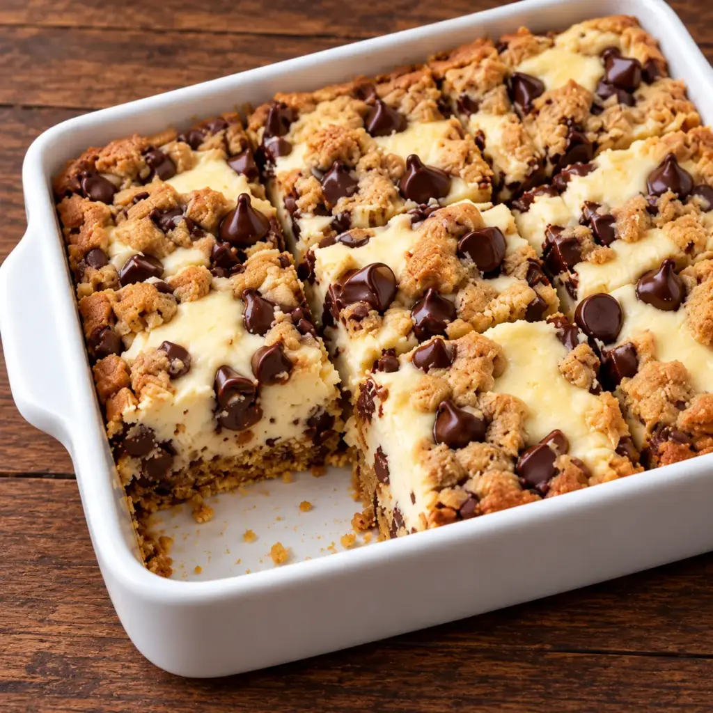 Chocolate Chip Cheesecake Bars