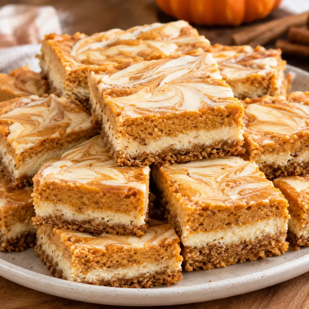 Pumpkin Cheesecake Bars