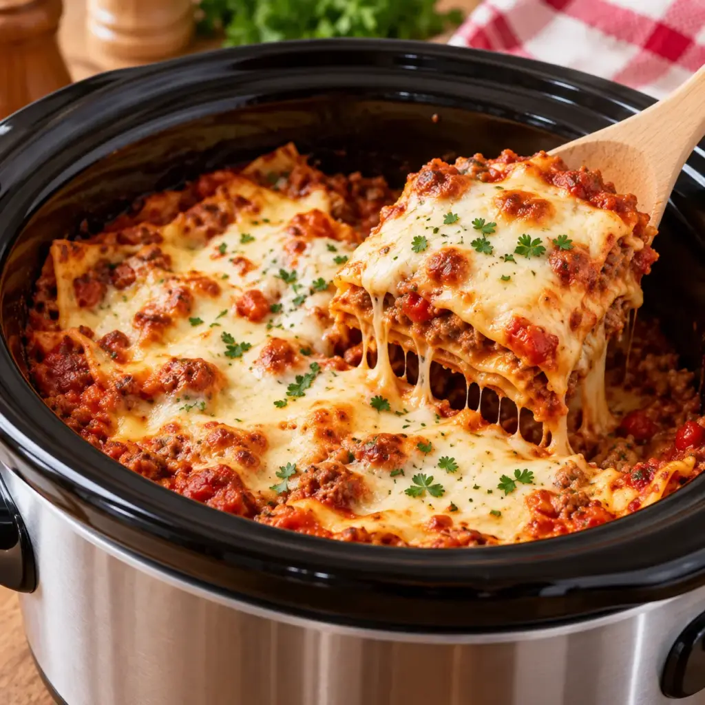 4. CROCKPOT LASAGNA