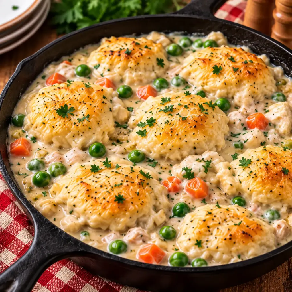 Skillet Chicken and Dumplings