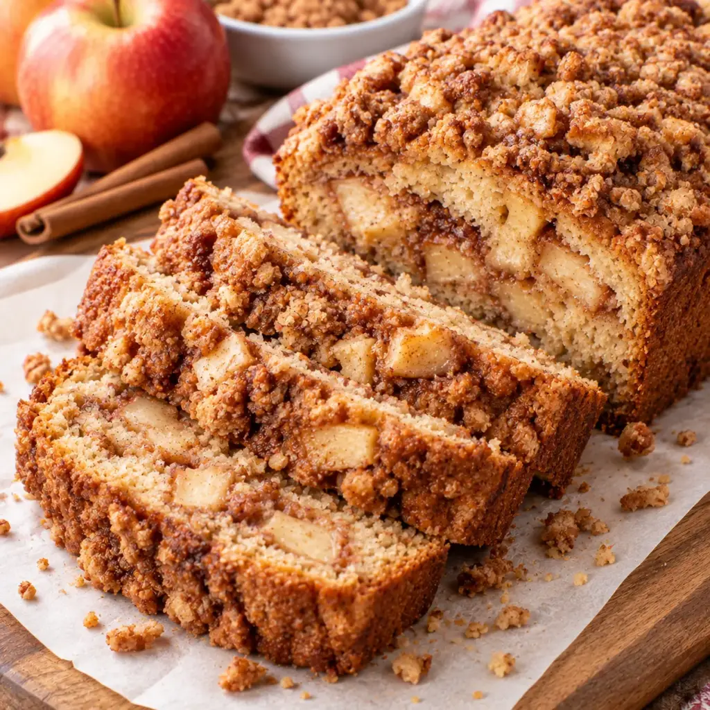 Apple Cinnamon Crumb Bread