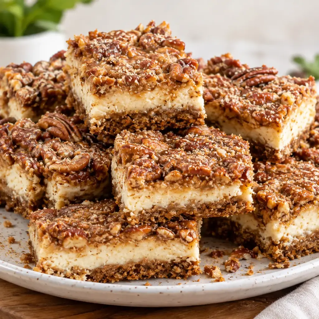 Pecan Pie Cheesecake Bars