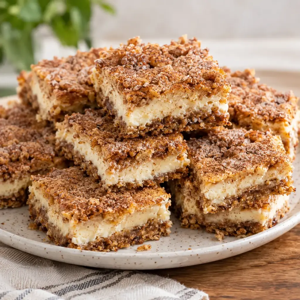 Cinnamon Sugar Cheesecake Bars