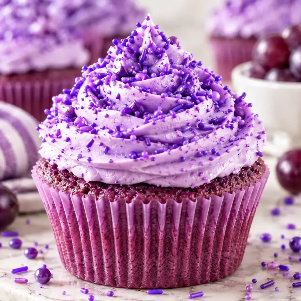 GRAPE SODA CUPCAKES