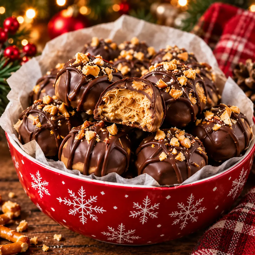 Chocolate Pretzel Bites