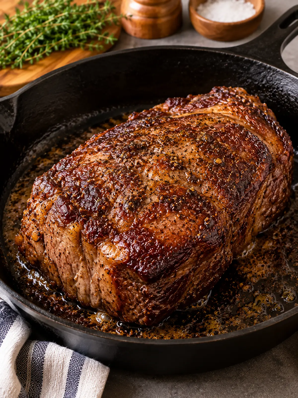 Balsamic Glazed Pot Roast in a Slow Cooker — process