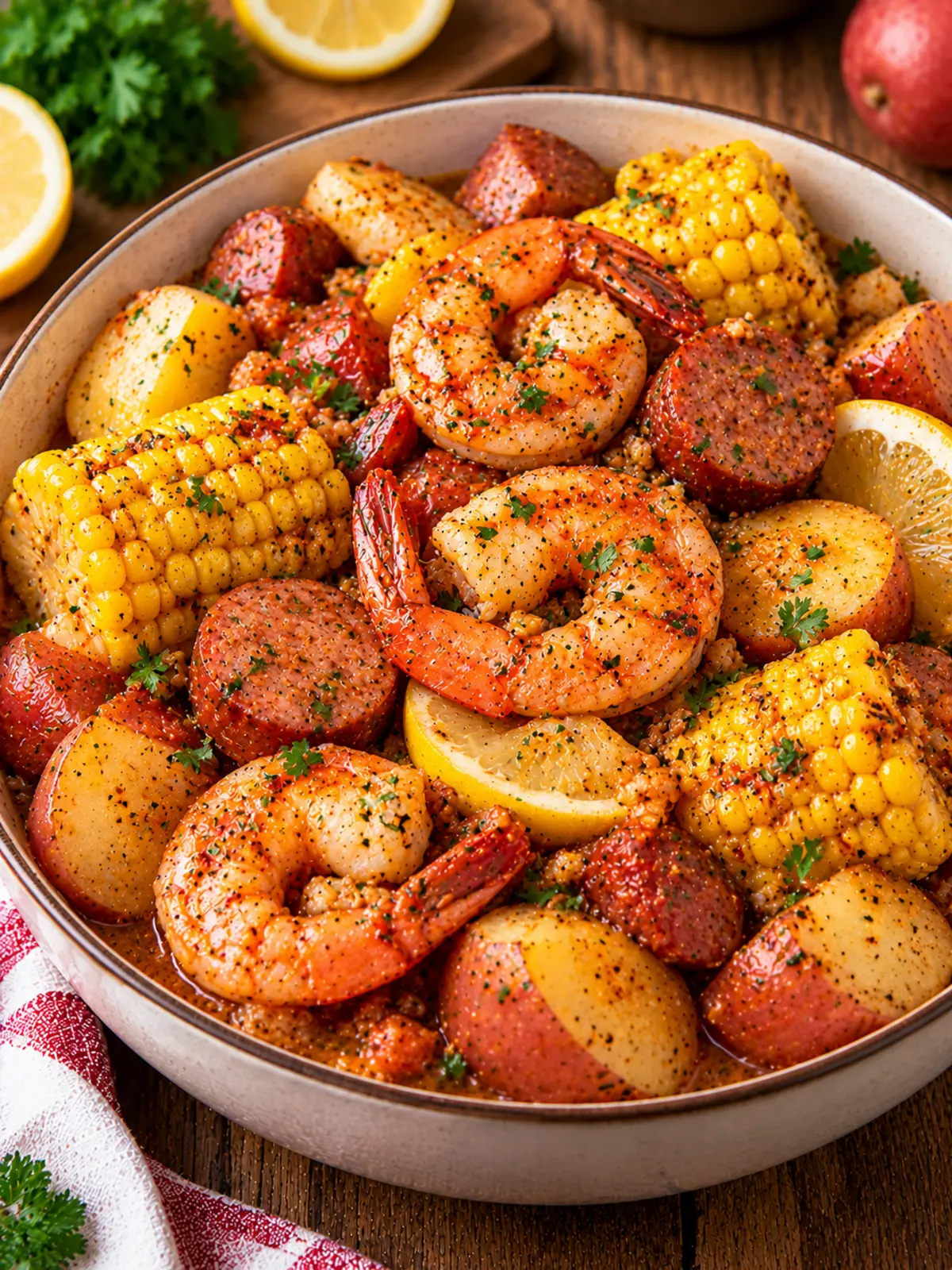 Cajun Shrimp Boil in a Slow Cooker — final beauty shot